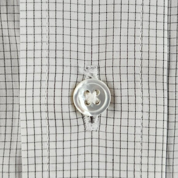 Gitman Bros 16.5 34 USA Made Button Up Shirt Blue White Check Cotton Louisville - Picture 5 of 16